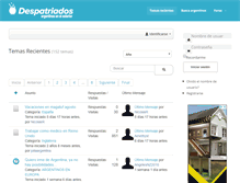 Tablet Screenshot of despatriados.com